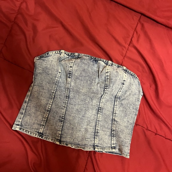 Denim tube top from shein, size small - Picture 4 of 4